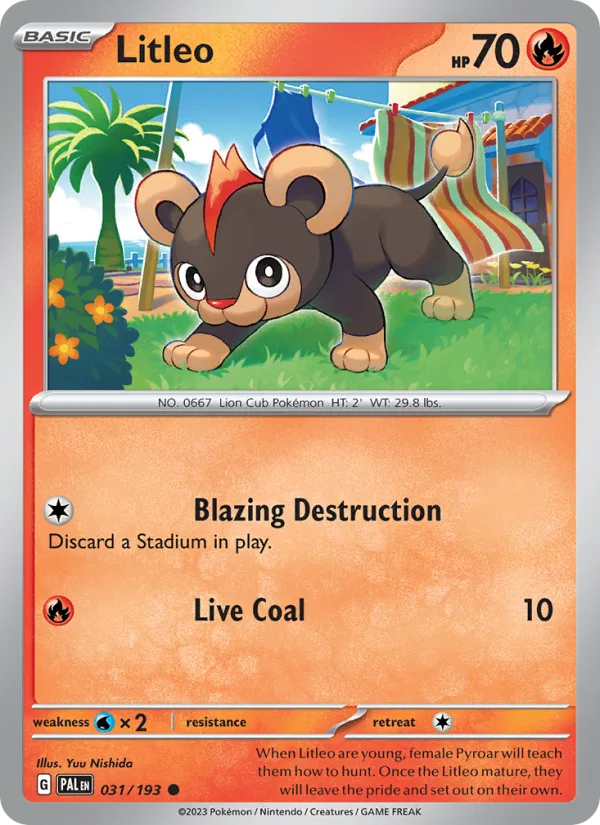 Litleo · Paldea Evolved 031/193