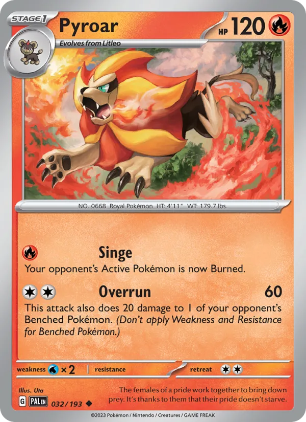 Pyroar · Paldea Evolved 032/193