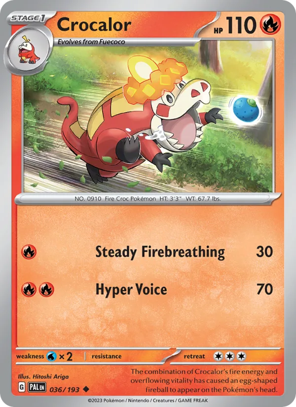 Crocalor · Paldea Evolved 036/193