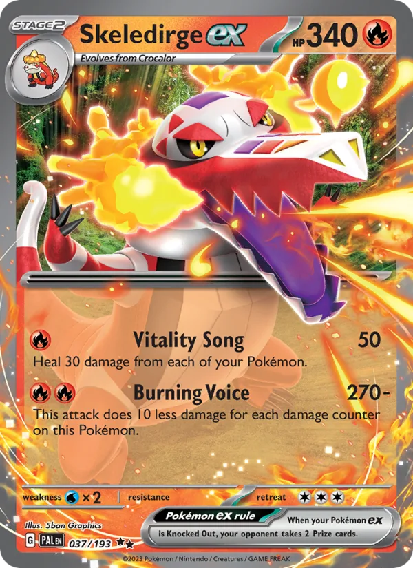 Skeledirge ex · Paldea Evolved 037/193