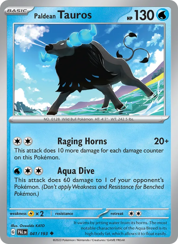 Paldean Tauros · Paldea Evolved 041/193