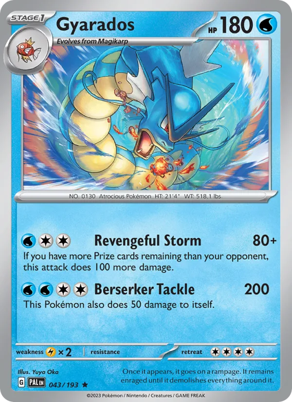 Gyarados · Paldea Evolved 043/193