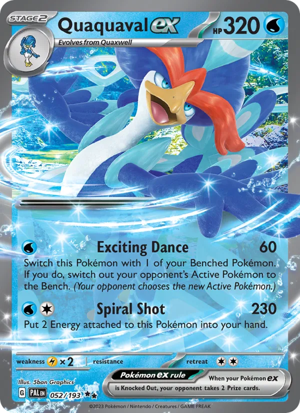 Quaquaval ex · Paldea Evolved 052/193