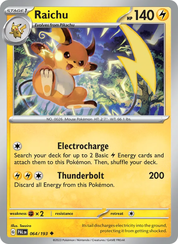 Raichu · Paldea Evolved 064/193