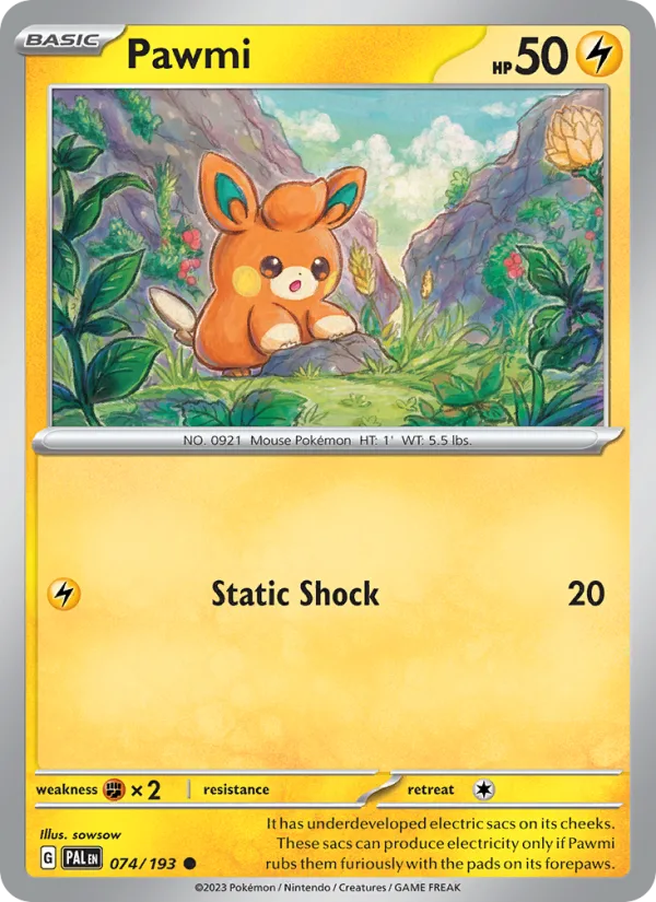 Pawmi · Paldea Evolved 074/193