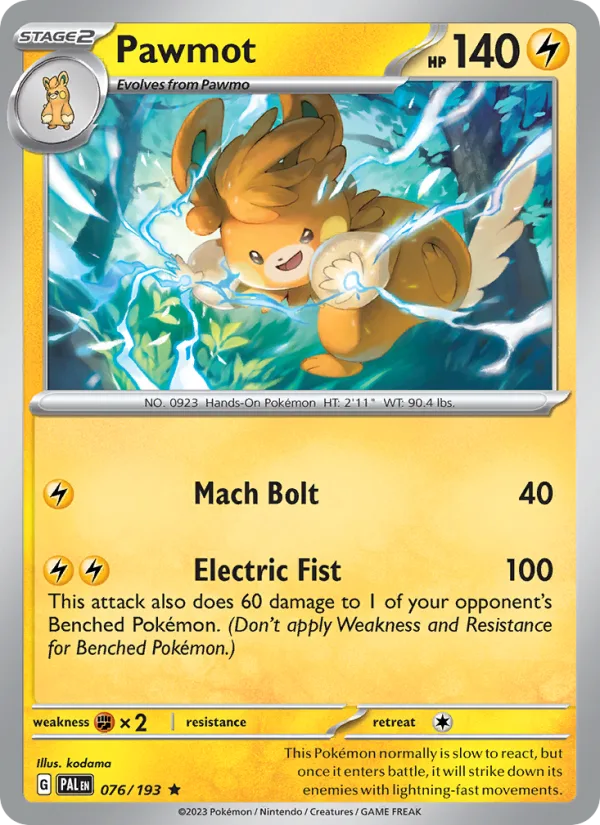 Pawmot · Paldea Evolved 076/193