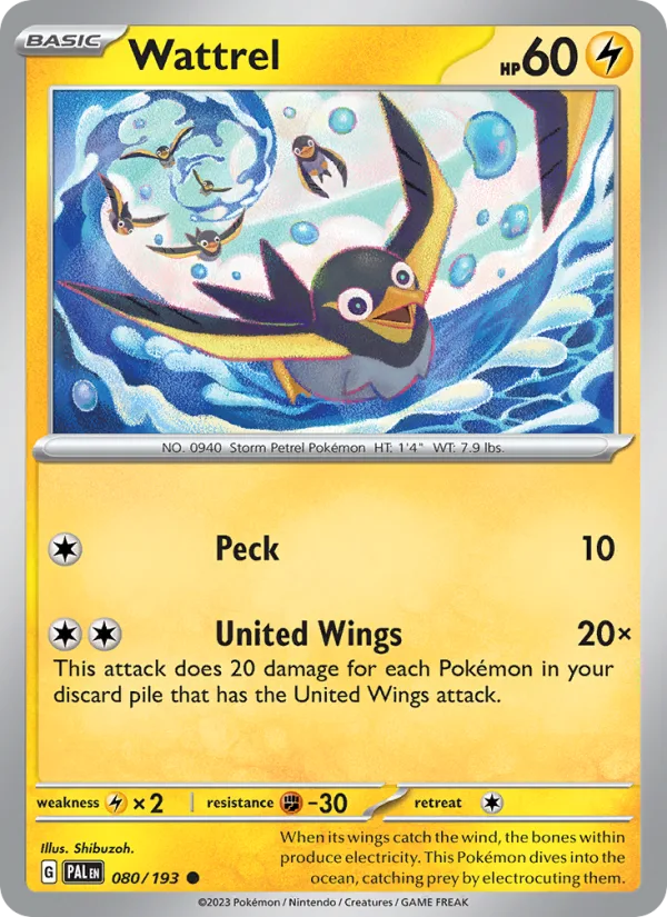 Wattrel · Paldea Evolved 080/193