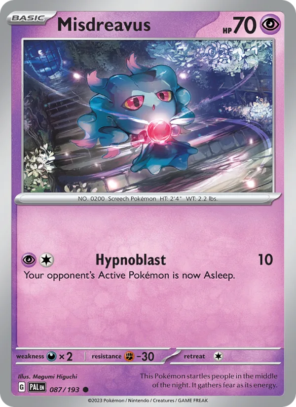 Misdreavus · Paldea Evolved 087/193