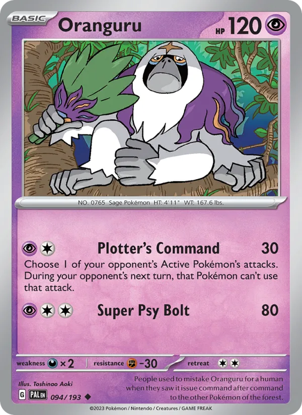 Oranguru · Paldea Evolved 094/193
