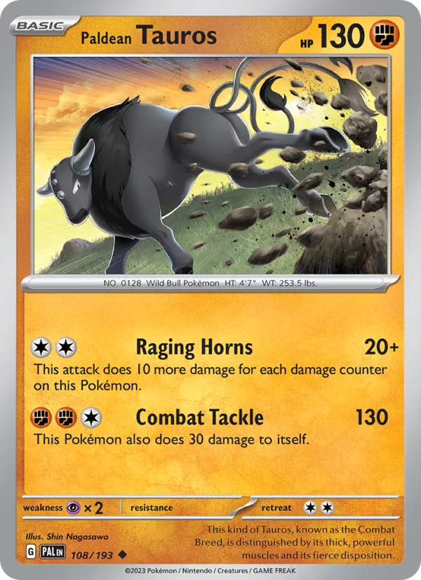 Paldean Tauros · Paldea Evolved 108/193