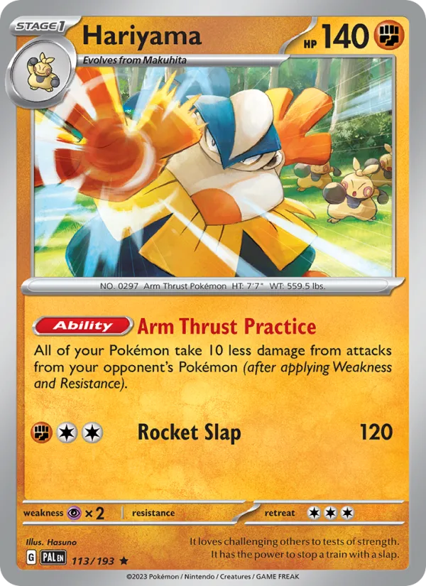 Hariyama · Paldea Evolved 113/193