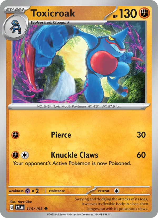 Toxicroak · Paldea Evolved 115/193