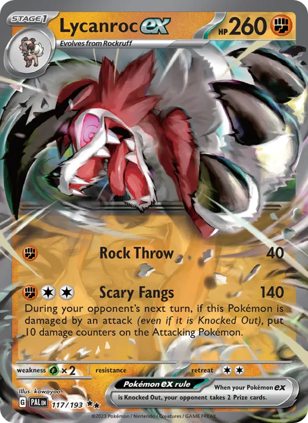 Lycanroc ex · Paldea Evolved 117/193