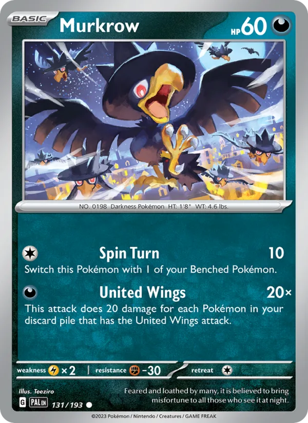 Murkrow · Paldea Evolved 131/193