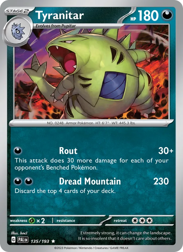 Tyranitar · Paldea Evolved 135/193