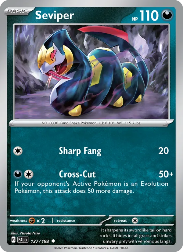 Seviper · Paldea Evolved 137/193