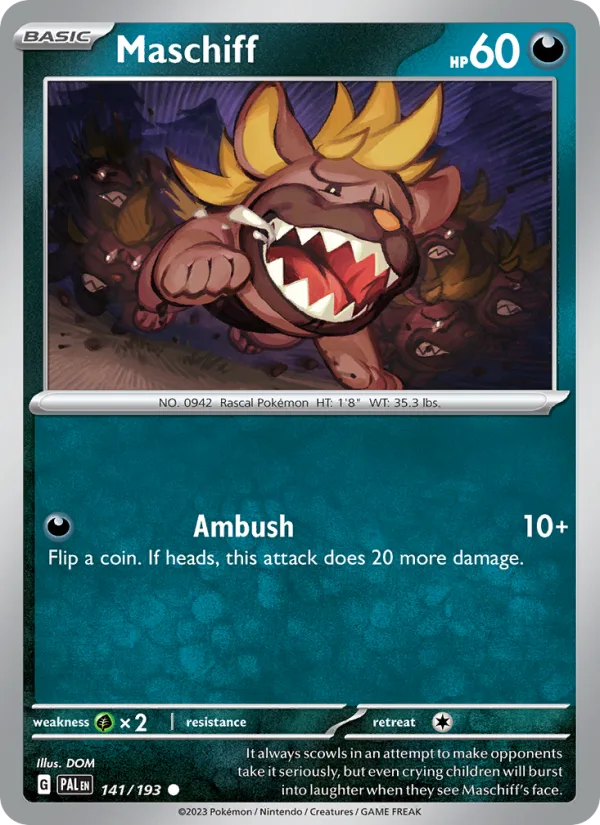 Maschiff · Paldea Evolved 141/193