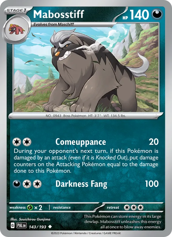 Mabosstiff · Paldea Evolved 143/193