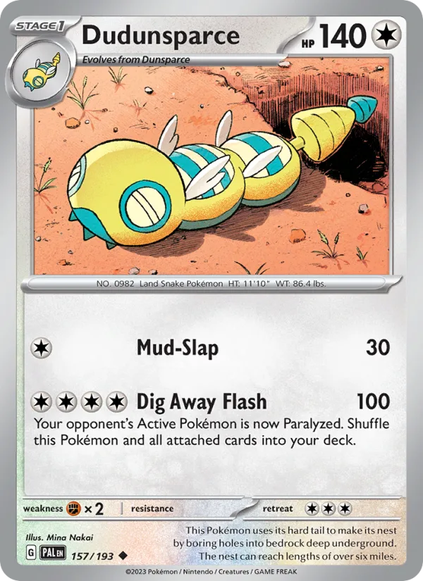 Dudunsparce · Paldea Evolved 157/193