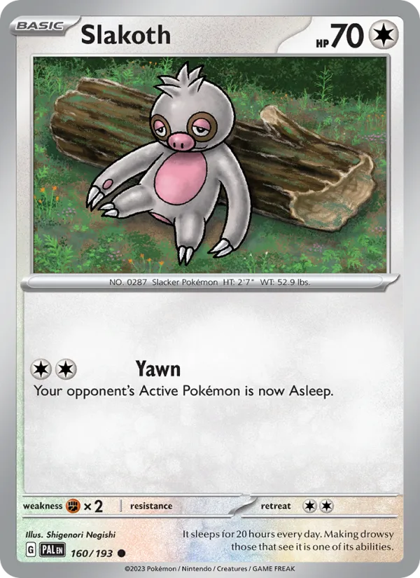 Slakoth · Paldea Evolved 160/193