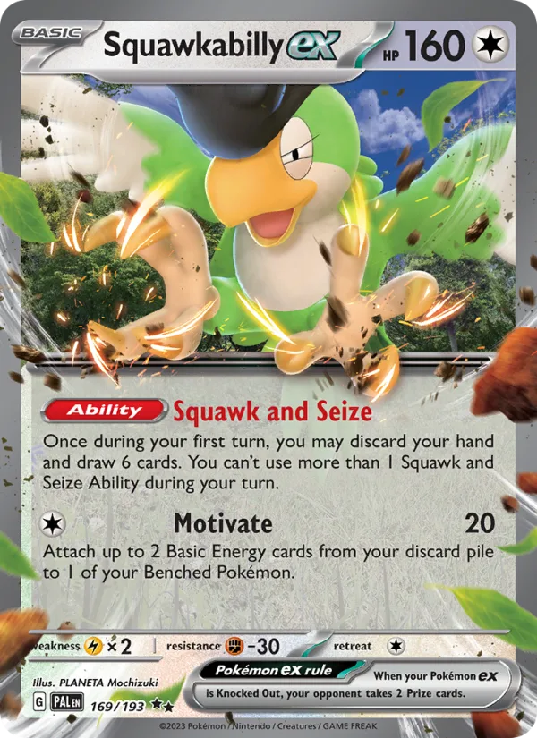 Squawkabilly ex · Paldea Evolved 169/193