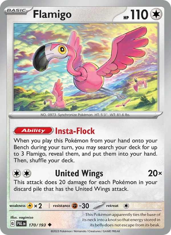 Flamigo · Paldea Evolved 170/193