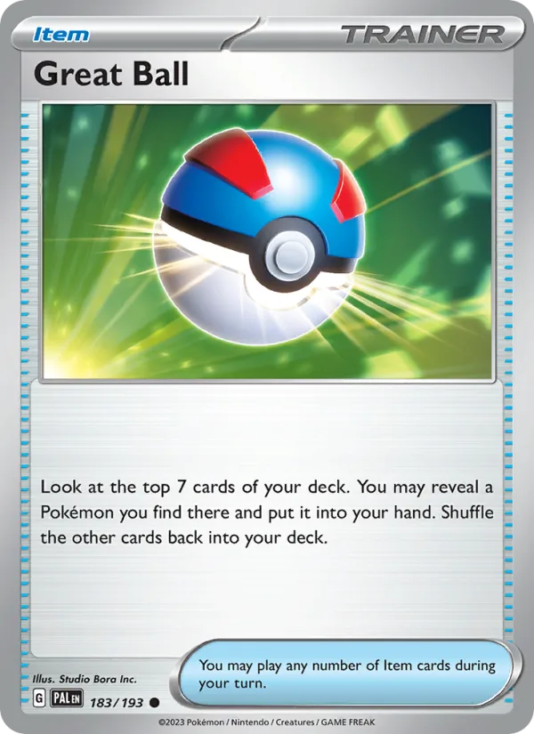 Great Ball · Paldea Evolved 183/193