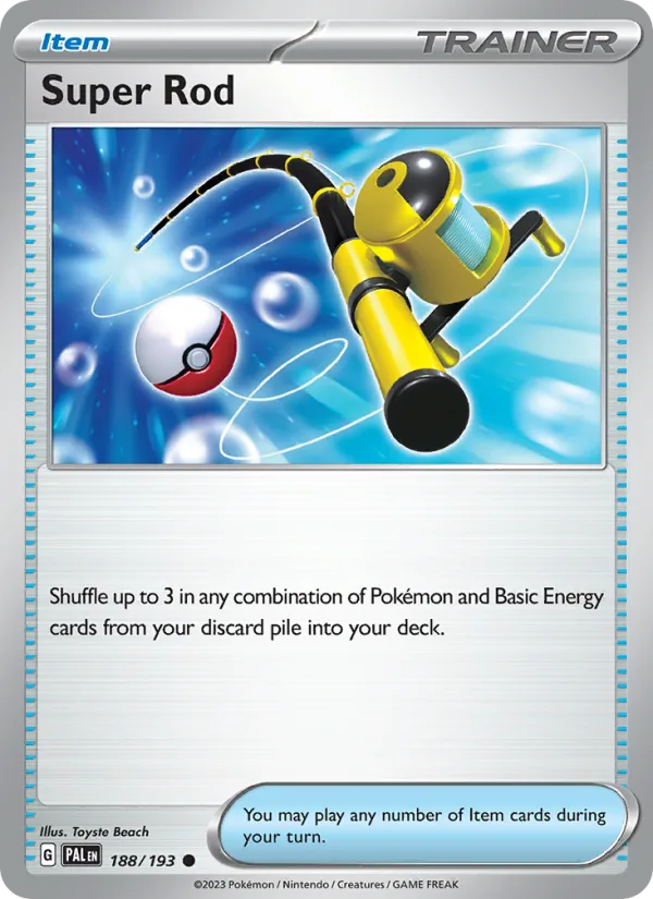 Super Rod · Paldea Evolved 188/193