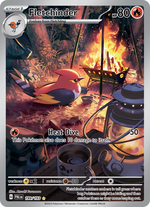 Fletchinder · Paldea Evolved 199/193