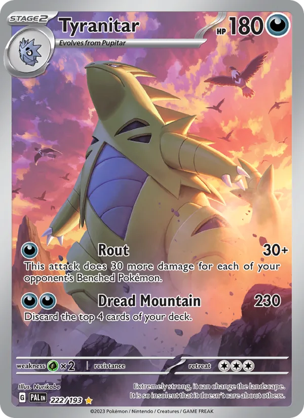 Tyranitar · Paldea Evolved 222/193