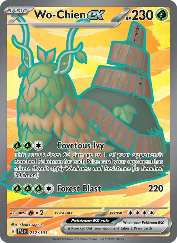 Wo-Chien ex · Paldea Evolved 232/193