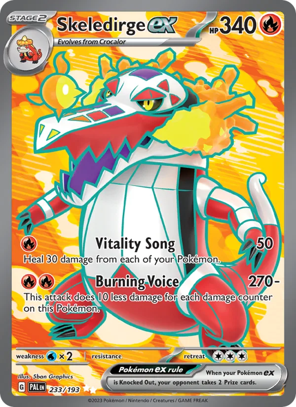 Skeledirge ex · Paldea Evolved 233/193