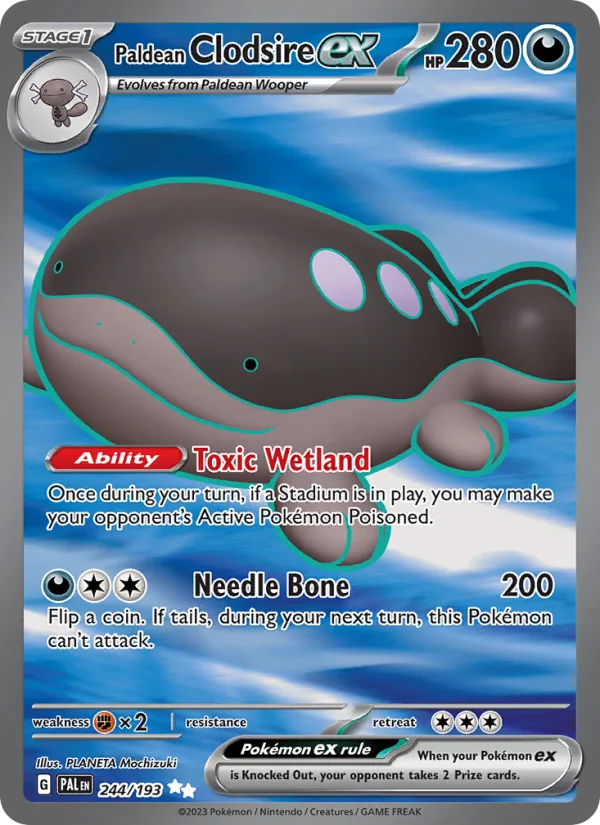 Paldean Clodsire ex · Paldea Evolved 244/193
