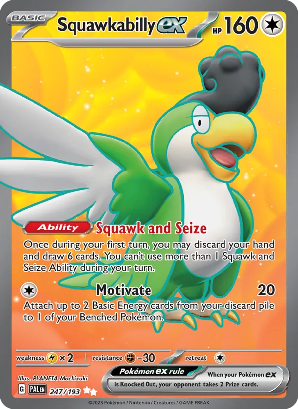 Squawkabilly ex · Paldea Evolved 247/193