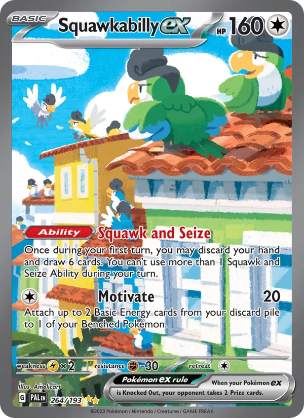 Squawkabilly ex · Paldea Evolved 264/193