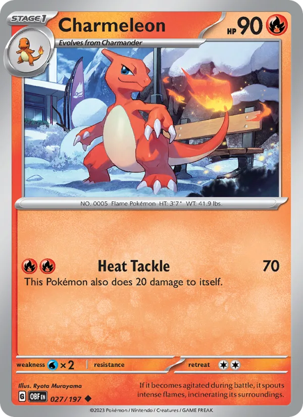Charmeleon · Obsidian Flames 027/197