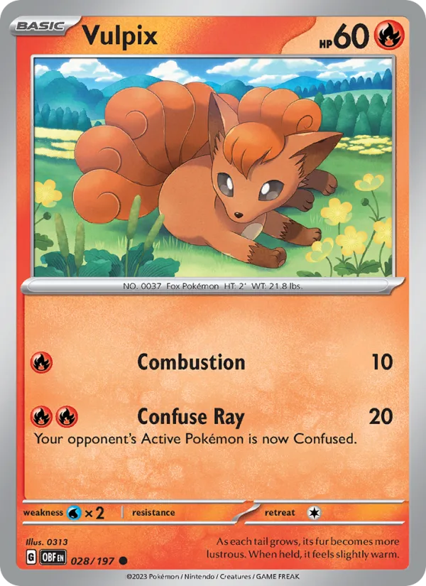 Vulpix · Obsidian Flames 028/197