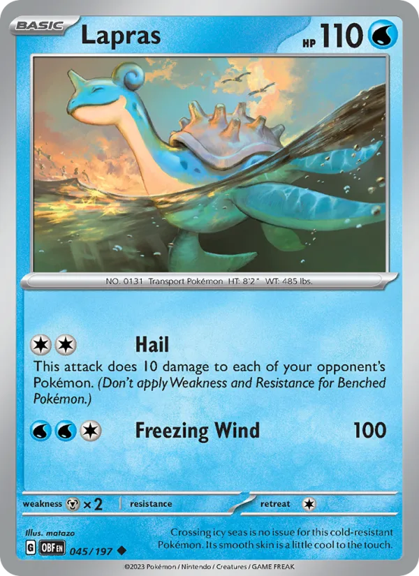Lapras · Obsidian Flames 045/197