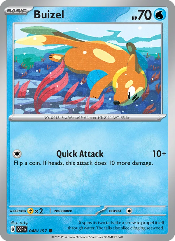 Buizel · Obsidian Flames 048/197