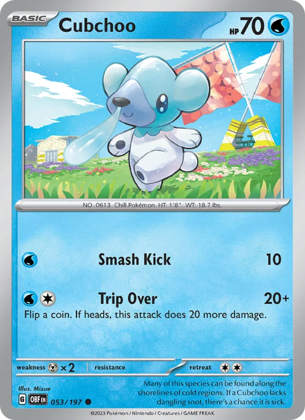 Cubchoo · Obsidian Flames 053/197