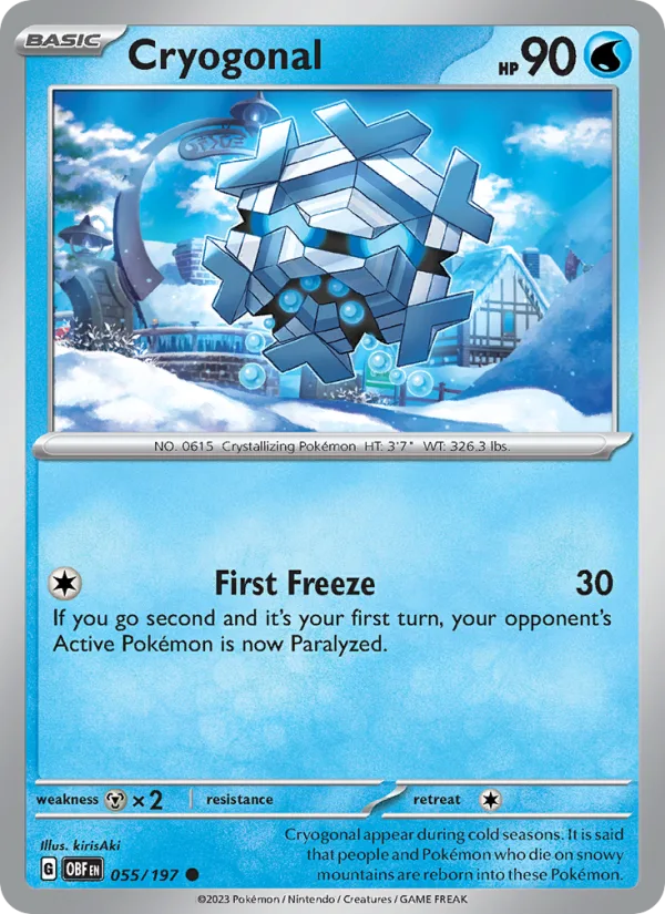 Cryogonal · Obsidian Flames 055/197