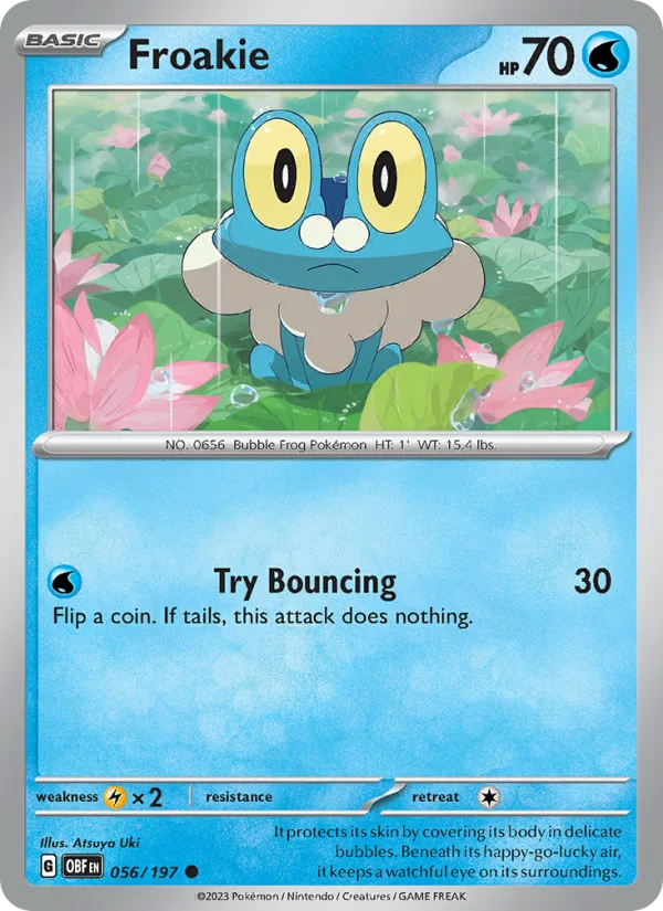 Froakie · Obsidian Flames 056/197
