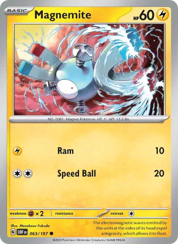 Magnemite · Obsidian Flames 063/197