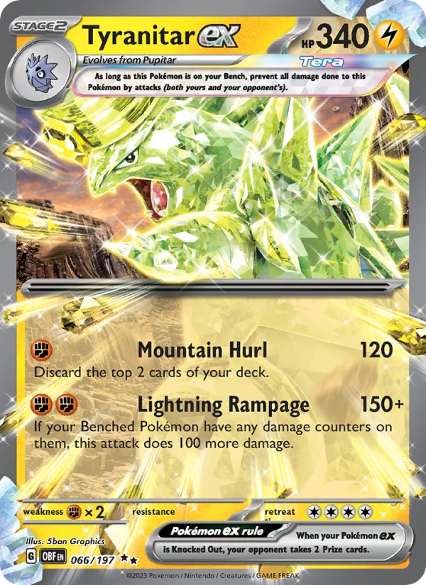 Tyranitar ex · Obsidian Flames 066/197