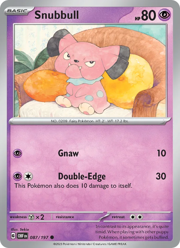 Snubbull · Obsidian Flames 087/197