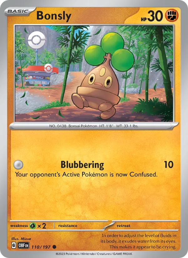 Bonsly · Obsidian Flames 110/197