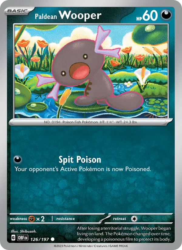 Paldean Wooper · Obsidian Flames 126/197