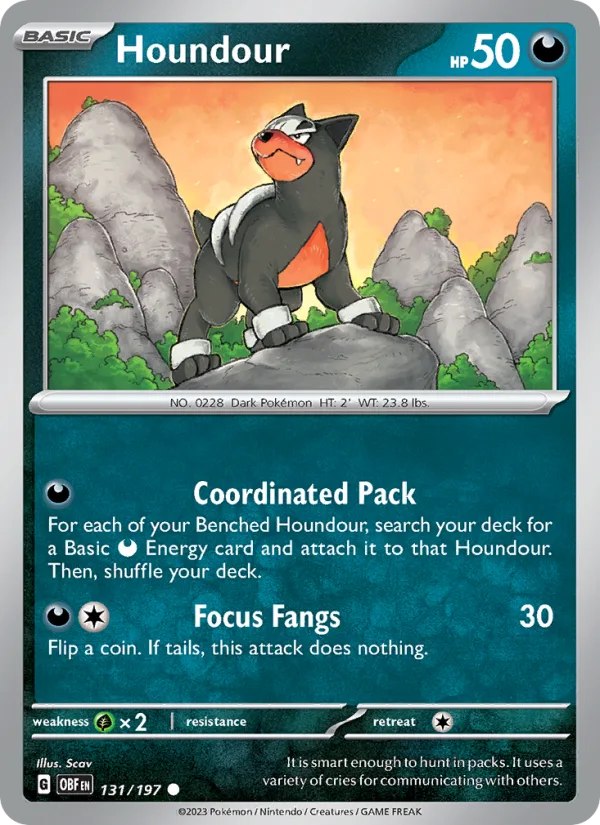 Houndour · Obsidian Flames 131/197