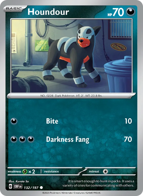 Houndour · Obsidian Flames 132/197