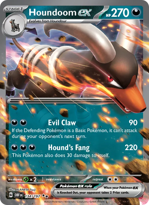 Houndoom ex · Obsidian Flames 134/197